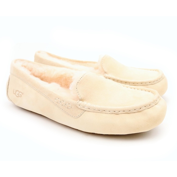 cream moccasins